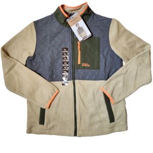 Eddie Bauer Kids Polar Fleece Jacket XL 14/16 Natural Multi NWT